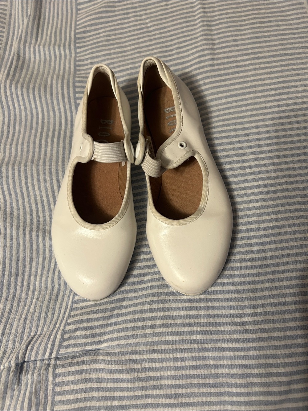Bloch White Girls Mary Jane Dance Shoes